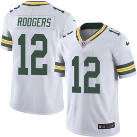Wholesale Cheap Nike Packers #12 Aaron Rodgers White Men\'s Stitched NFL Vapor Untouchable Limited Jersey