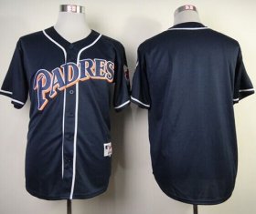Wholesale Cheap Padres Blank Navy Blue 1998 Turn Back The Clock Stitched MLB Jersey