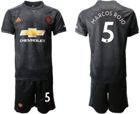Wholesale Cheap Manchester United #5 Marcos Rojo Third Soccer Club Jersey