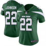 Wholesale Cheap Nike Jets #22 Trumaine Johnson Green Team Color Women's Stitched NFL Vapor Untouchable Limited Jersey