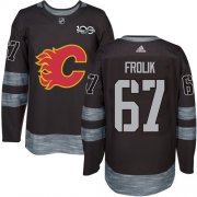 Wholesale Cheap Adidas Flames #67 Michael Frolik Black 1917-2017 100th Anniversary Stitched NHL Jersey