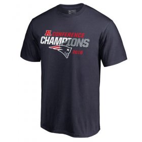 Wholesale Cheap Men\'s New England Patriots Pro Line by Fanatics Branded Heathered Gray Big & Tall 2016 AFC Conference Champions Trophy Collection Locker Room T-Shirt