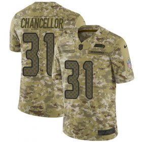 Wholesale Cheap Nike Seahawks #31 Kam Chancellor Camo Men\'s Stitched NFL Limited 2018 Salute To Service Jersey