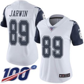 Wholesale Cheap Nike Cowboys #89 Blake Jarwin White Women\'s Stitched NFL Limited Rush 100th Season Jersey