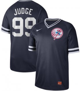 Wholesale Cheap Nike Yankees #99 Aaron Judge Navy Authentic Cooperstown Collection Stitched MLB Jersey