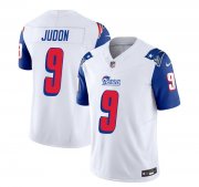 Wholesale Cheap Men's New England Patriots #9 Matthew Judon White Blue 2023 F.U.S.E. Vapor Limited Football Stitched Jersey