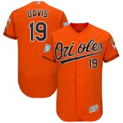 Wholesale Cheap Orioles #19 Chris Davis Orange 2019 Spring Training Flex Base Stitched MLB Jersey