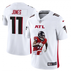 Wholesale Cheap Atlanta Falcons #11 Julio Jones Men\'s Nike Player Signature Moves Vapor Limited NFL Jersey White
