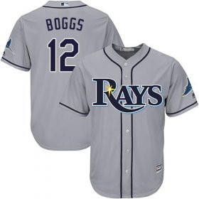 Wholesale Cheap Rays #12 Wade Boggs Grey Cool Base Stitched Youth MLB Jersey