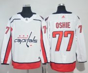 Wholesale Cheap Adidas Capitals #77 T.J. Oshie White Road Authentic Stitched NHL Jersey