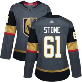 Wholesale Cheap Adidas Golden Knights #61 Mark Stone Grey Home Authentic Women\'s Stitched NHL Jersey