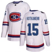 Wholesale Cheap Adidas Canadiens #15 Jesperi Kotkaniemi White Authentic 2017 100 Classic Stitched Youth NHL Jersey