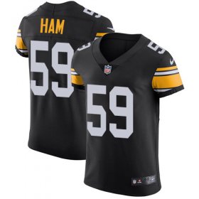 Wholesale Cheap Nike Steelers #59 Jack Ham Black Alternate Men\'s Stitched NFL Vapor Untouchable Elite Jersey