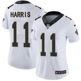 Wholesale Cheap Nike Saints #11 Deonte Harris White Women\'s Stitched NFL Vapor Untouchable Limited Jersey