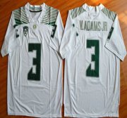 Wholesale Cheap Oregon Duck #3 Vernon Adams Jr White College Football Nike Limited Jersey