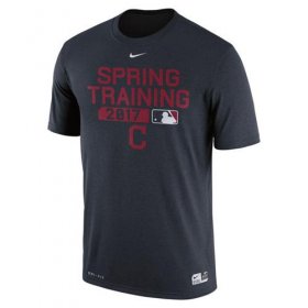 Wholesale Cheap Men\'s Cleveland Indians Nike Black 2017 Spring Training Authentic Collection Legend Team Issue Performance T-Shirt