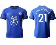 Wholesale Cheap Men 2020-2021 club Chelsea home aaa version 21 blue Soccer Jerseys