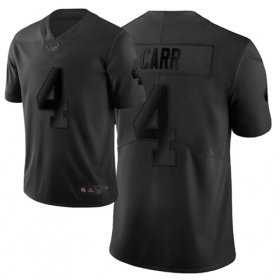 Wholesale Cheap Nike Raiders #4 Derek Carr Black Men\'s Stitched NFL Limited City Edition Jersey