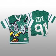 Wholesale Cheap NFL Philadelphia Eagles #91 Fletcher Cox Green Men's Mitchell & Nell Big Face Fashion Limited NFL Jersey