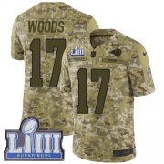 Wholesale Cheap Nike Rams #17 Robert Woods Camo Super Bowl LIII Bound Men's Stitched NFL Limited 2018 Salute To Service Jersey