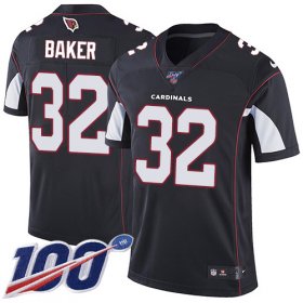 Wholesale Cheap Nike Cardinals #32 Budda Baker Black Alternate Men\'s Stitched NFL 100th Season Vapor Limited Jersey