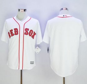Wholesale Cheap Red Sox Blank White Alternate Home New Cool Base Stitched MLB Jersey