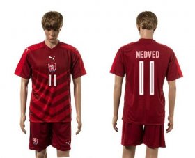 Wholesale Cheap Czech #11 Nedevd Red Home Soccer Country Jersey