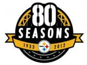 Wholesale Cheap Stitched Pittsburgh Steelers 80th Anniversary Jersey Patch