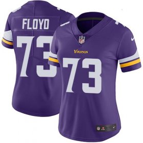 Wholesale Cheap Nike Vikings #73 Sharrif Floyd Purple Team Color Women\'s Stitched NFL Vapor Untouchable Limited Jersey