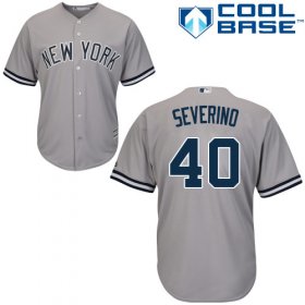 Wholesale Cheap Yankees #40 Luis Severino Grey New Cool Base Stitched MLB Jersey