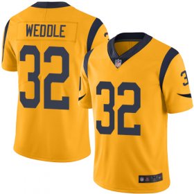 Wholesale Cheap Nike Rams #32 Eric Weddle Gold Men\'s Stitched NFL Limited Rush Jersey