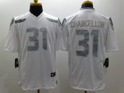 Wholesale Cheap Nike Seahawks #31 Kam Chancellor White Men's Stitched NFL Limited Platinum Jersey
