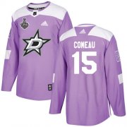 Cheap Adidas Stars #15 Blake Comeau Purple Authentic Fights Cancer Youth 2020 Stanley Cup Final Stitched NHL Jersey