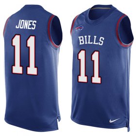 Wholesale Cheap Nike Bills #11 Zay Jones Royal Blue Team Color Men\'s Stitched NFL Limited Tank Top Jersey