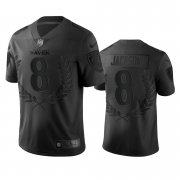Wholesale Cheap Baltimore Ravens #8 Lamar Jackson Men's Nike Black NFL MVP Limited Edition Jersey