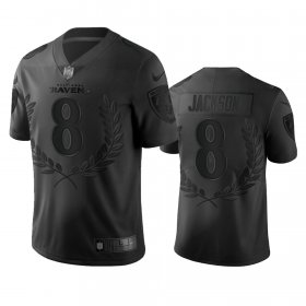 Wholesale Cheap Baltimore Ravens #8 Lamar Jackson Men\'s Nike Black NFL MVP Limited Edition Jersey