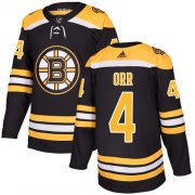 Wholesale Cheap Adidas Bruins #4 Bobby Orr Black Home Authentic Youth Stitched NHL Jersey