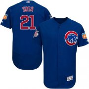 Wholesale Cheap Cubs #21 Sammy Sosa Blue Flexbase Authentic Collection Stitched MLB Jersey