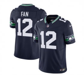 Wholesale Cheap Men\'s Seattle Seahawks #12 Fan 2023 F.U.S.E. Navy Limited Football Stitched Jersey