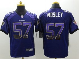 Wholesale Cheap Nike Ravens #57 C.J. Mosley Purple Team Color Men\'s Stitched NFL Elite Drift Fashion Jersey