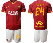 Wholesale Cheap Roma #24 Florenzi Red Home Soccer Club Jersey