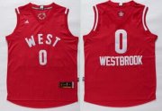 Wholesale Cheap 2015-16 NBA Western All-Stars Men's #0 Russell Westbrook Revolution 30 Swingman Red Jersey