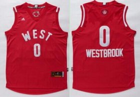 Wholesale Cheap 2015-16 NBA Western All-Stars Men\'s #0 Russell Westbrook Revolution 30 Swingman Red Jersey