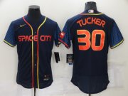 Wholesale Cheap Men's Houston Astros #30 Kyle Tucker 2022 Navy City Connect Flex Base Stitched Baseball Jersey