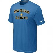 Wholesale Cheap Nike NFL New Orleans Saints Heart & Soul NFL T-Shirt Indigo Blue