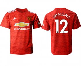 Wholesale Cheap Men 2020-2021 club Manchester United home aaa version 12 red Soccer Jerseys