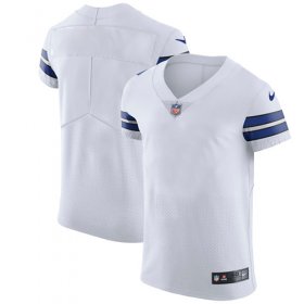 Wholesale Cheap Nike Cowboys Blank White Men\'s Stitched NFL Vapor Untouchable Elite Jersey