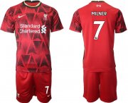 Wholesale Cheap Men 2021-2022 Club Liverpool home red 7 Nike Soccer Jersey