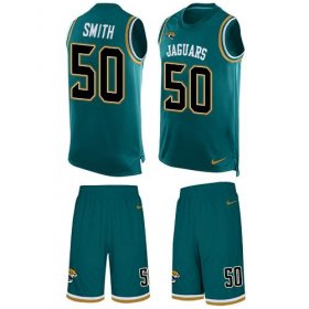 Wholesale Cheap Nike Jaguars #50 Telvin Smith Teal Green Alternate Men\'s Stitched NFL Limited Tank Top Suit Jersey