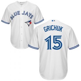 Wholesale Cheap Blue Jays #15 Randal Grichuk White New Cool Base Stitched MLB Jersey